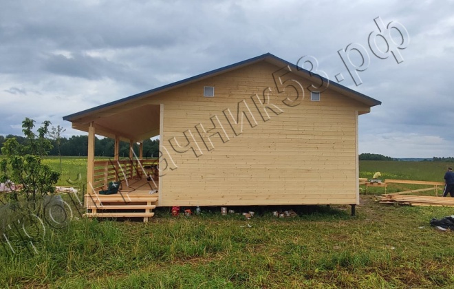 4 Каркасно-щитовой дом Д-34, 9х8м, 72 М², Тверская область, Зубцовский район, деревня Шевцово. (11)